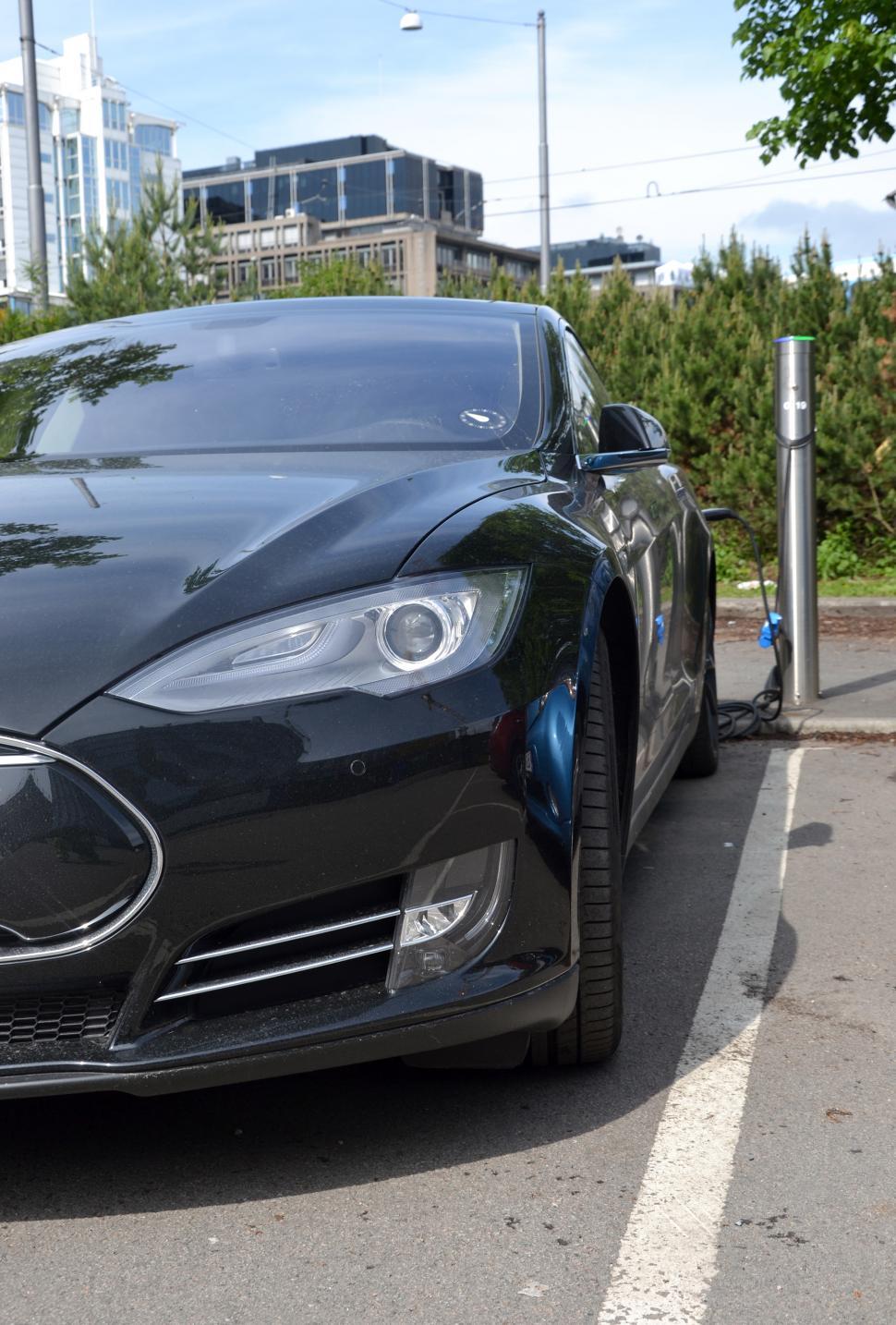Free Image of Charging Tesla 