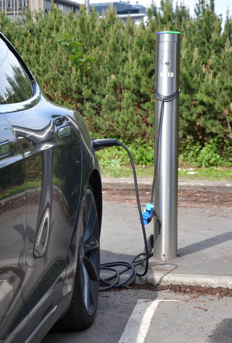 Free Image of Charging Tesla 