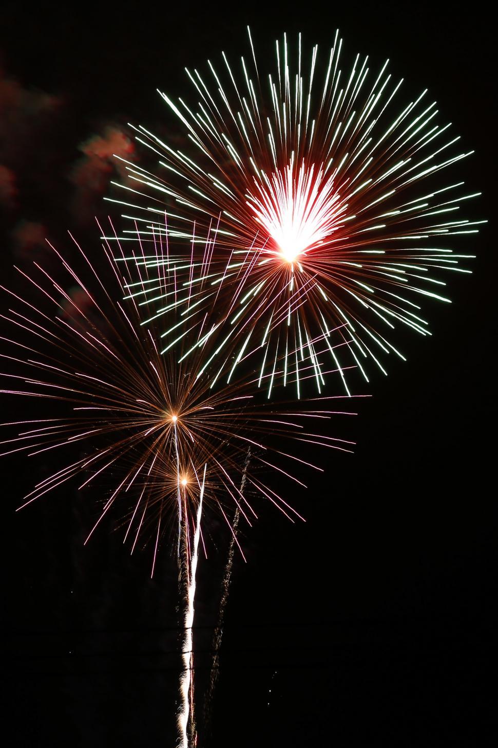 Free Image of Shining Fireworks 