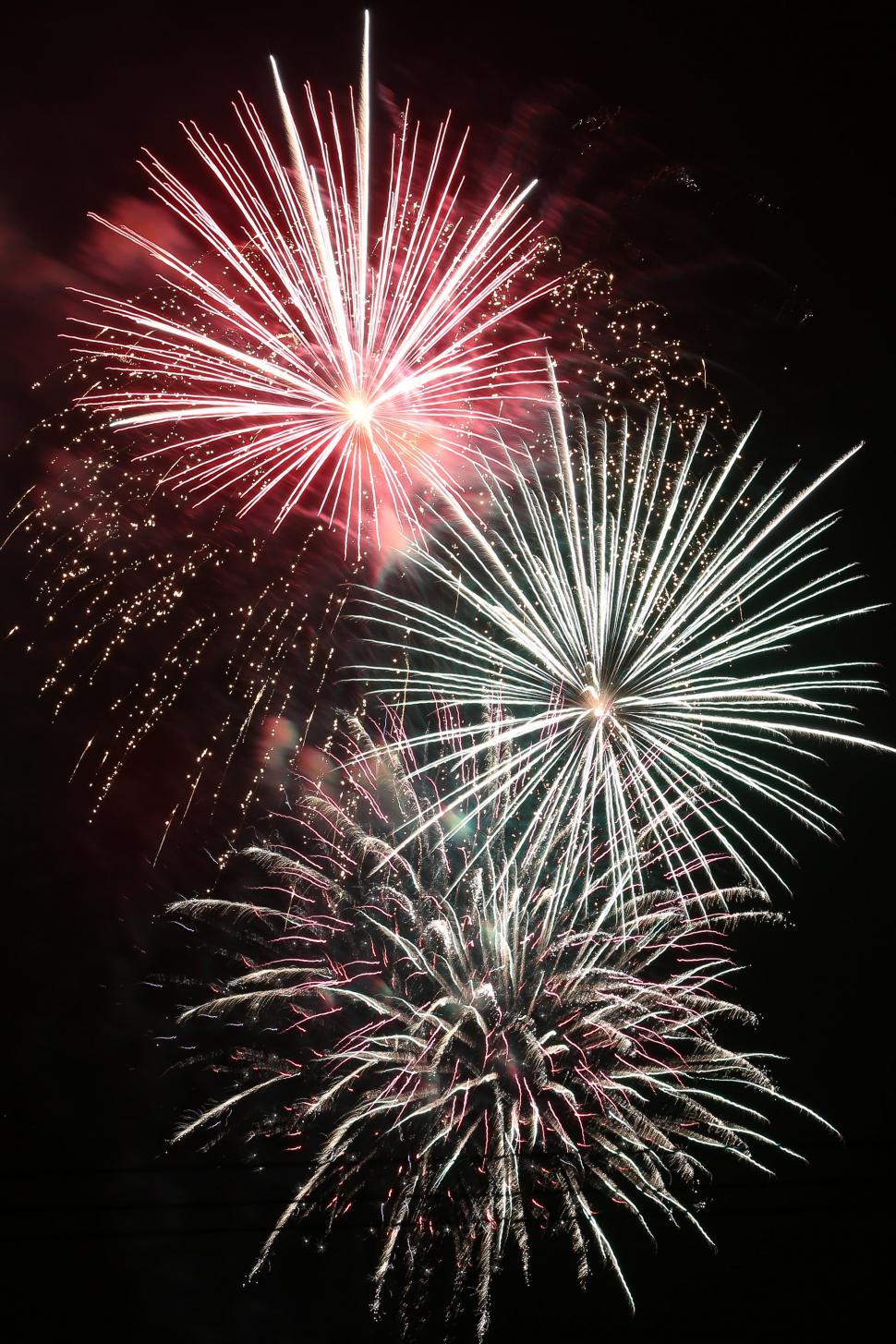 Free Image of Fireworks in sky 