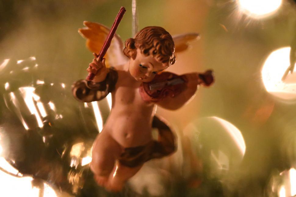 Free Image of Christmas Angel Ornament 