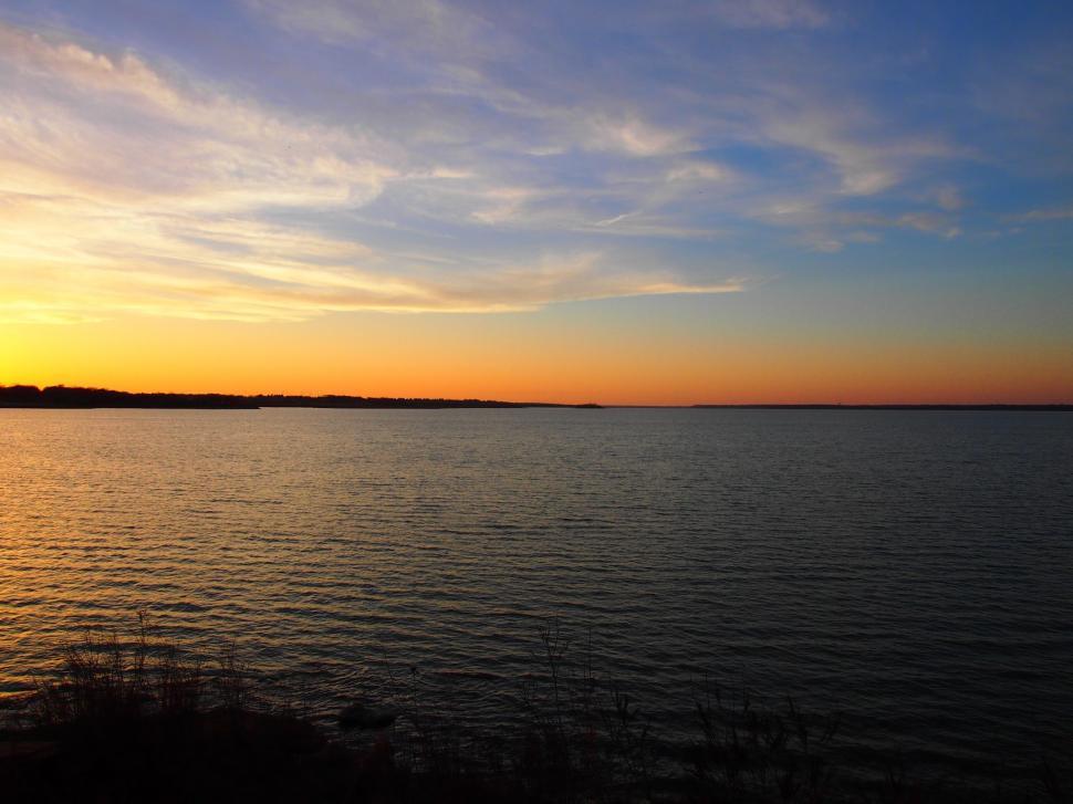 Free Image of Orange sunset 