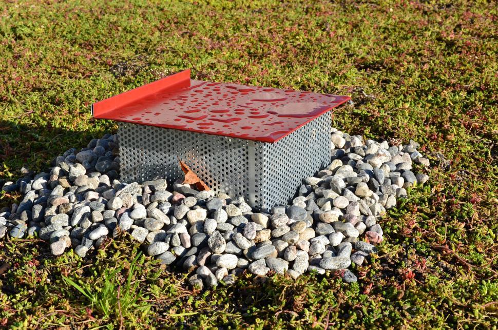 Free Image of Drainage on the green roof 
