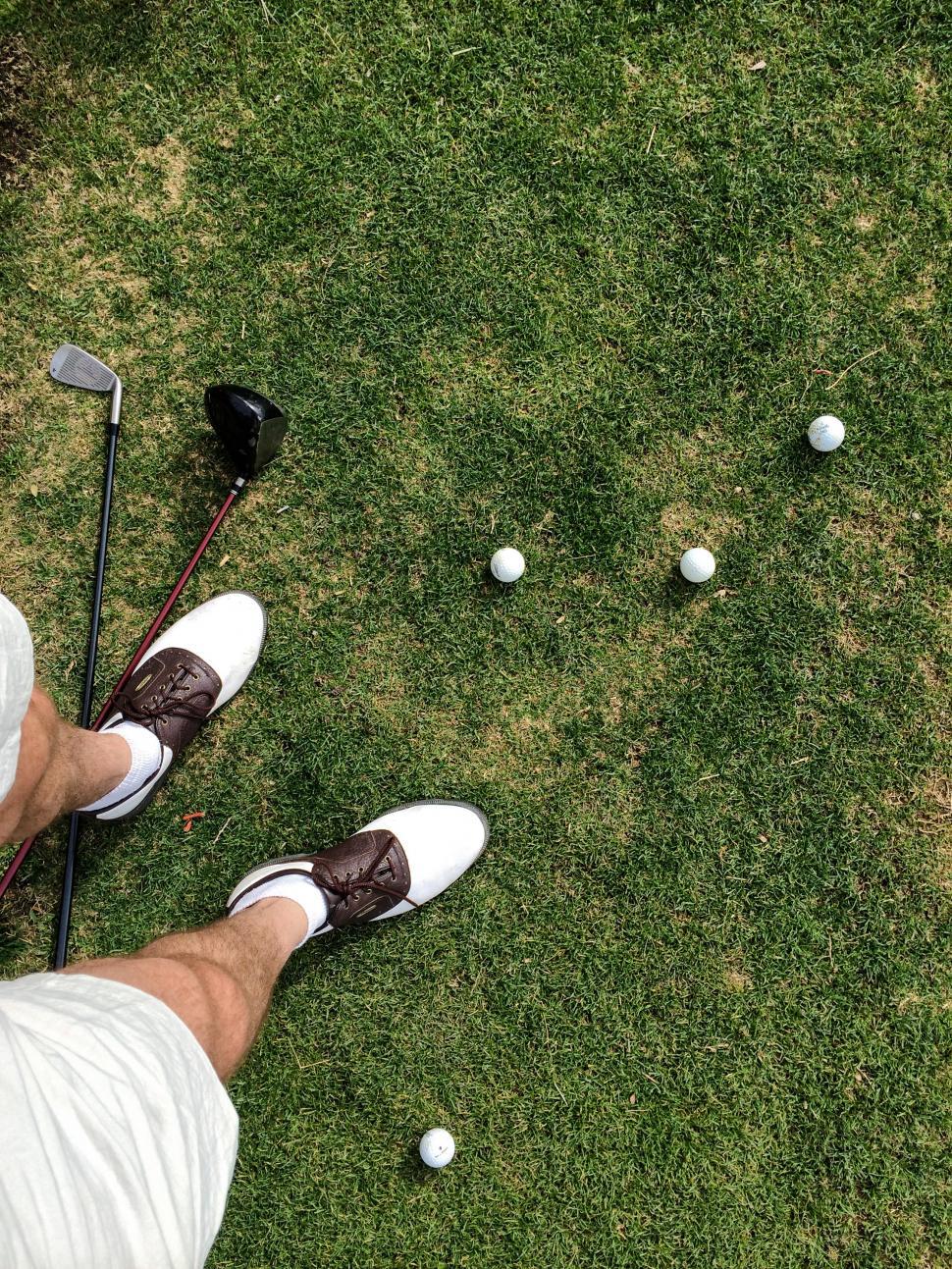 Free Image of Practicing on Golf Course 