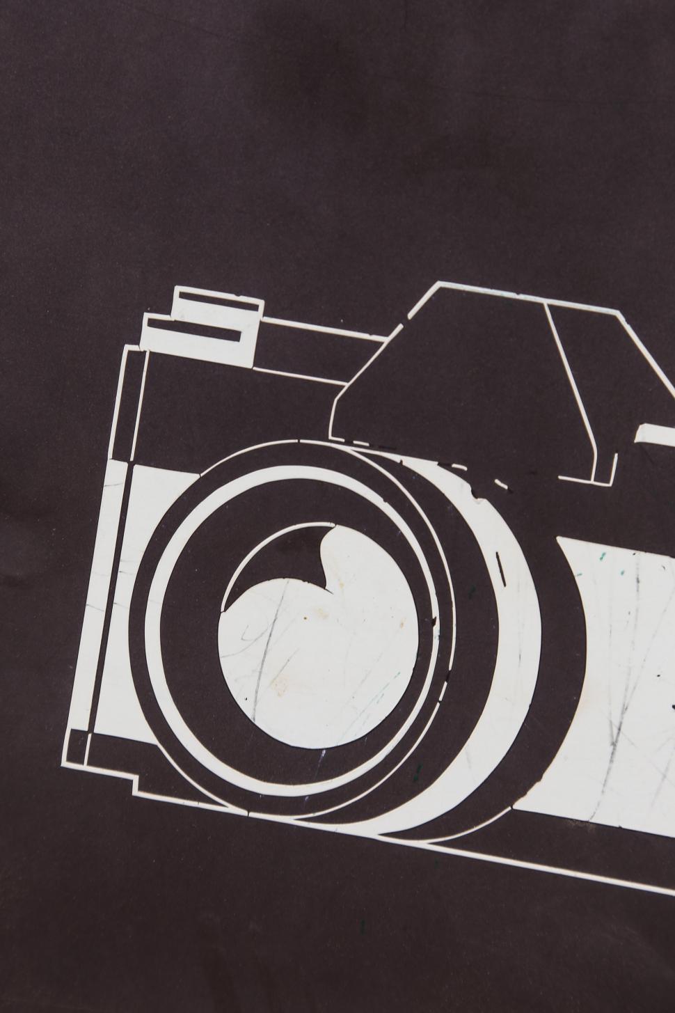 Free Image of Camera sign drawing 
