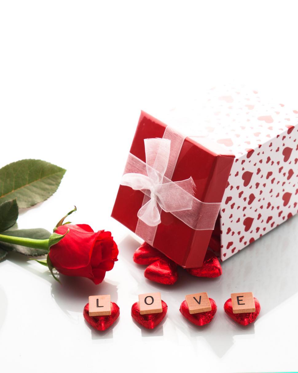 Free Image of Love Gift with Rose 