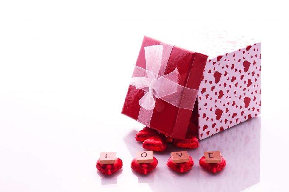 Free Image of Love letters with gift 