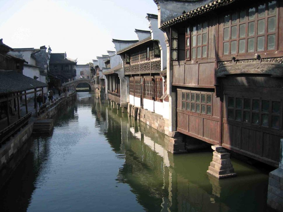 Free Image of Water town 
