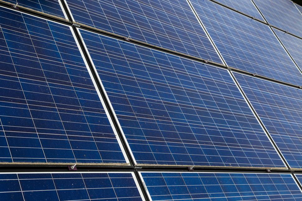 Free Image of Close-up of Solar panels 