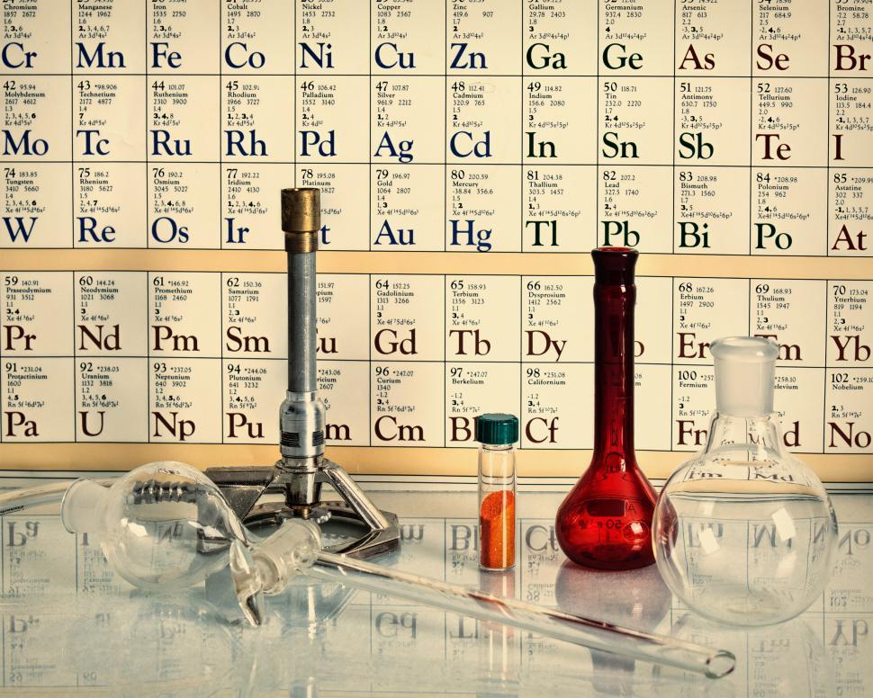 Free Image of Retro style chemical science  