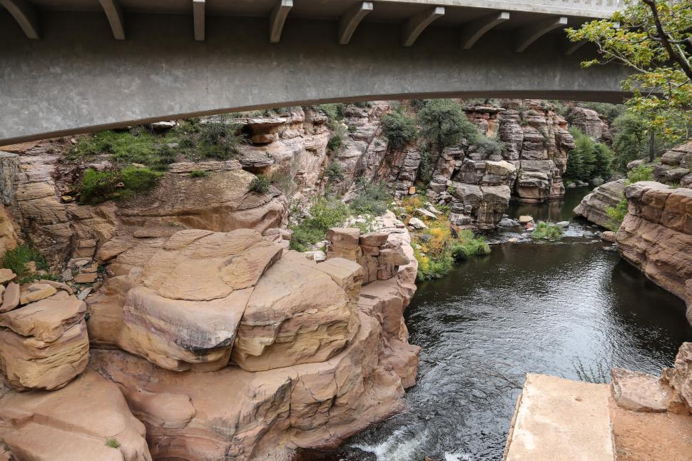 Free Image of Bridge at Slide Rock State Park 