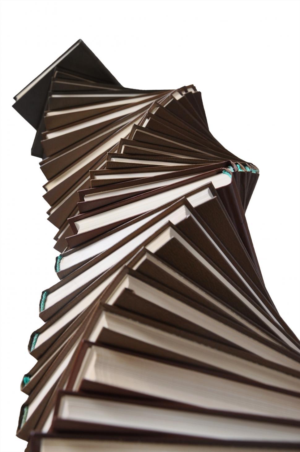 Free Image of Tower of books 