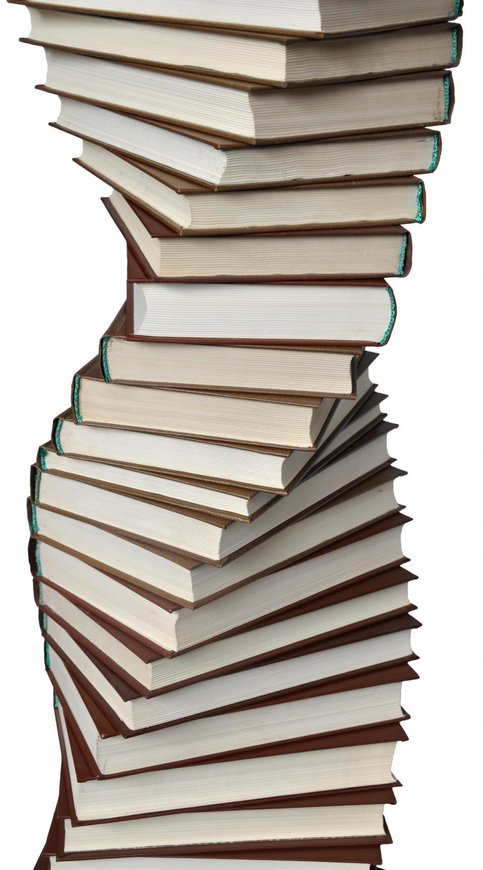 Free Image of Spiral of books 