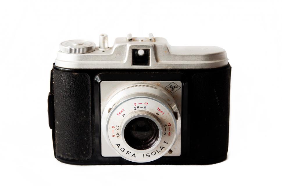 Free Image of Old vintage camera on white background 
