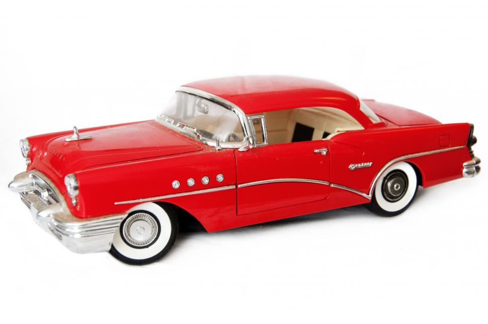 Free Image of vintage toy car isolated on a white background 