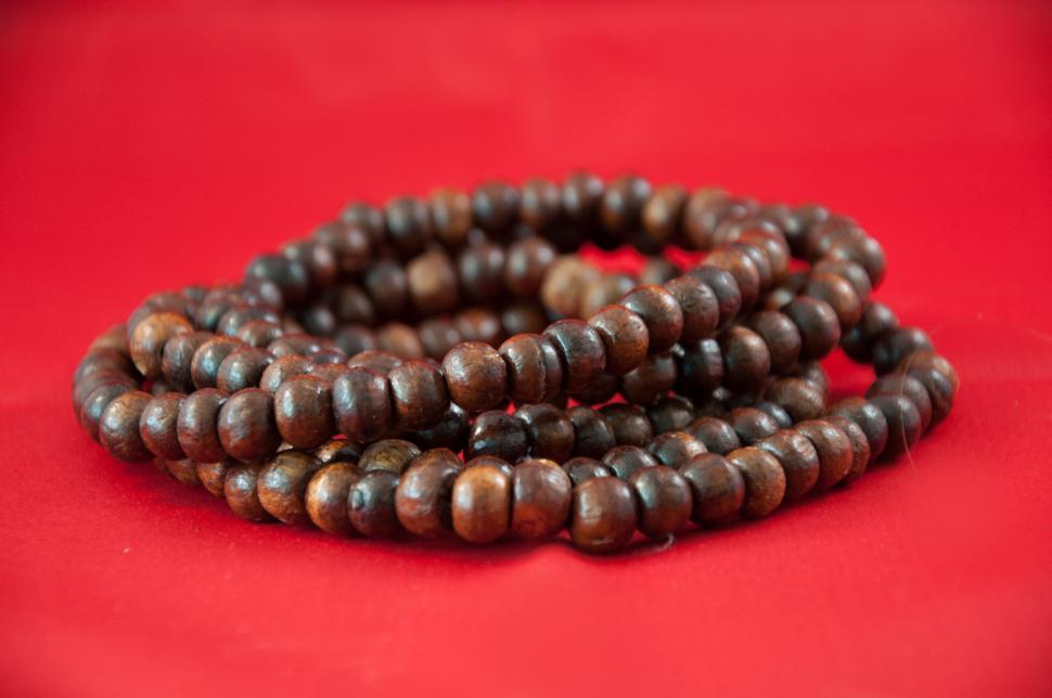 Free Image of Wooden necklace 