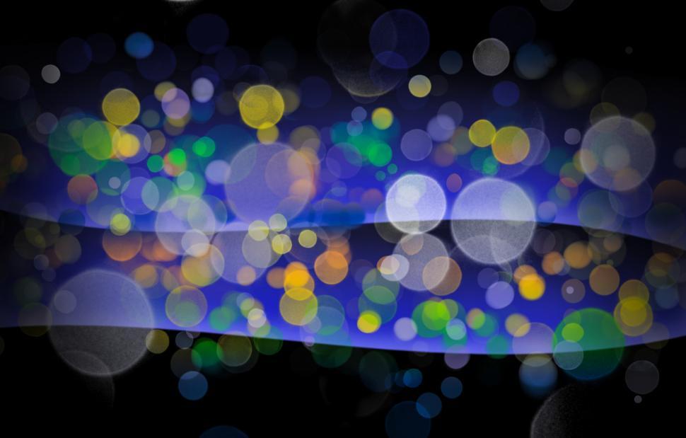 Free Image of Bokeh light dots 