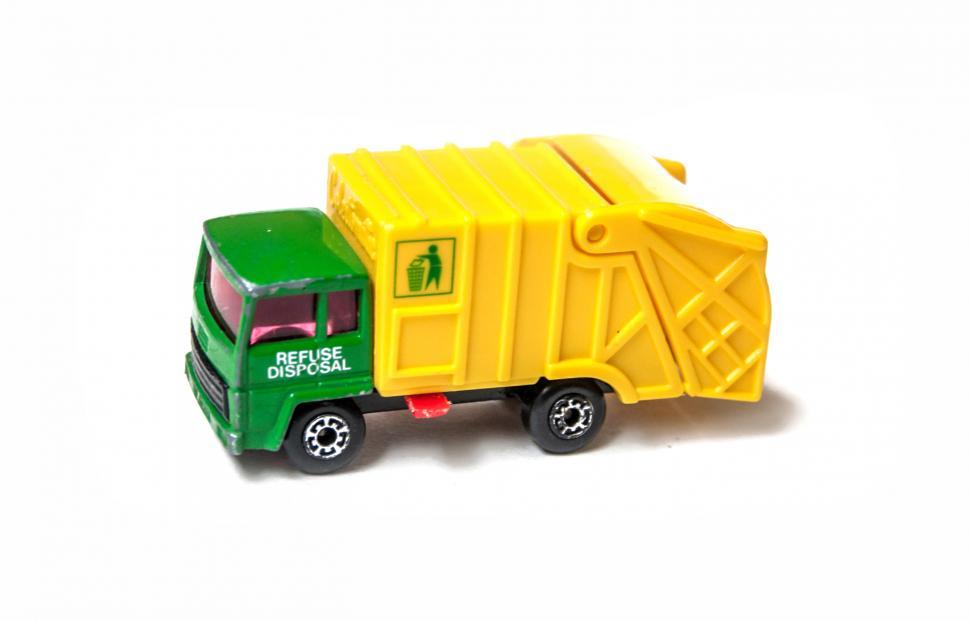 Free Image of Garbage truck toy car 