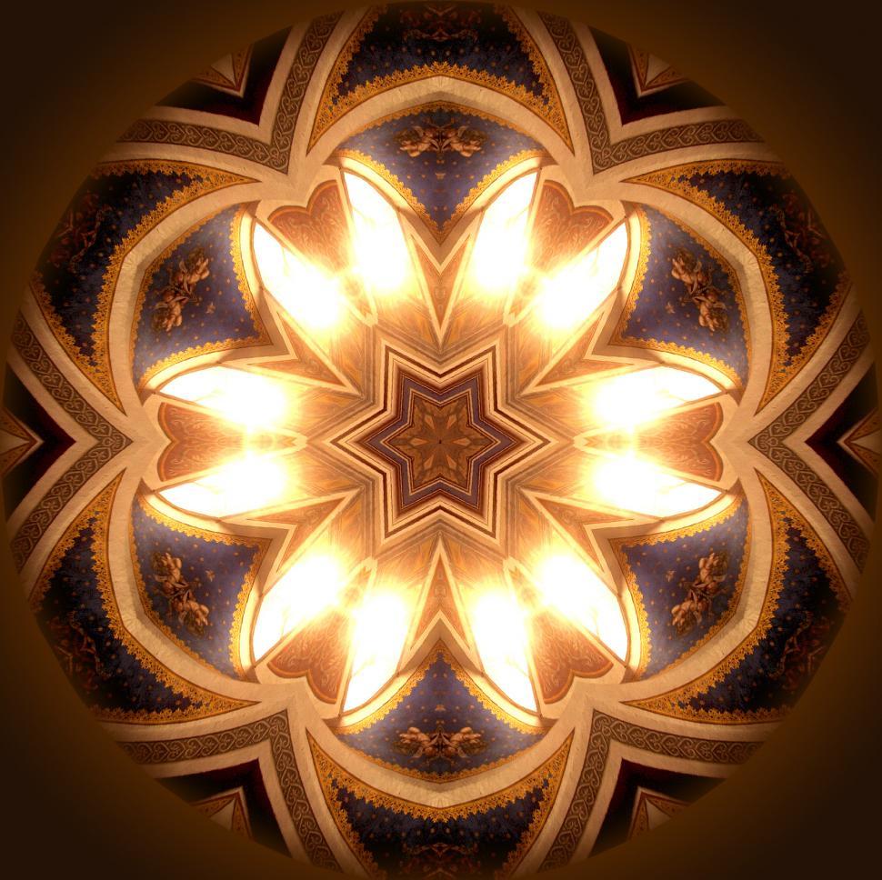 Free Image of kaleidoscope flower mandala 