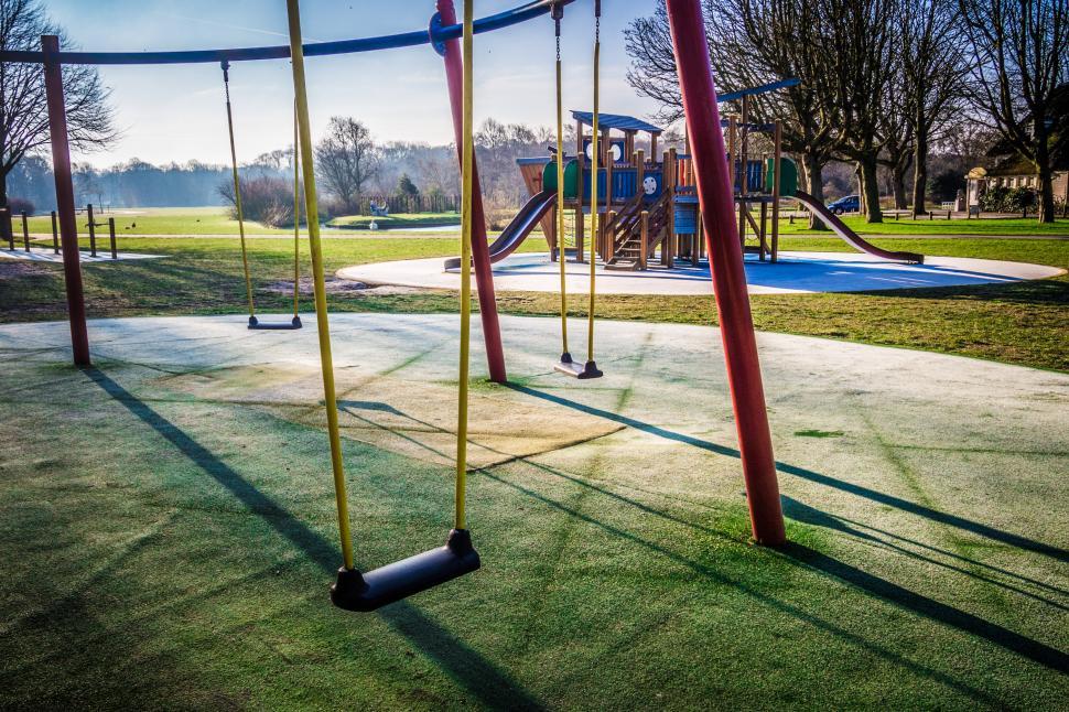 Free Image of Playground swing set 