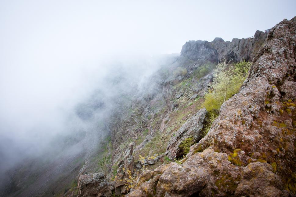 Free Image of Vesuvio Volcano crater 