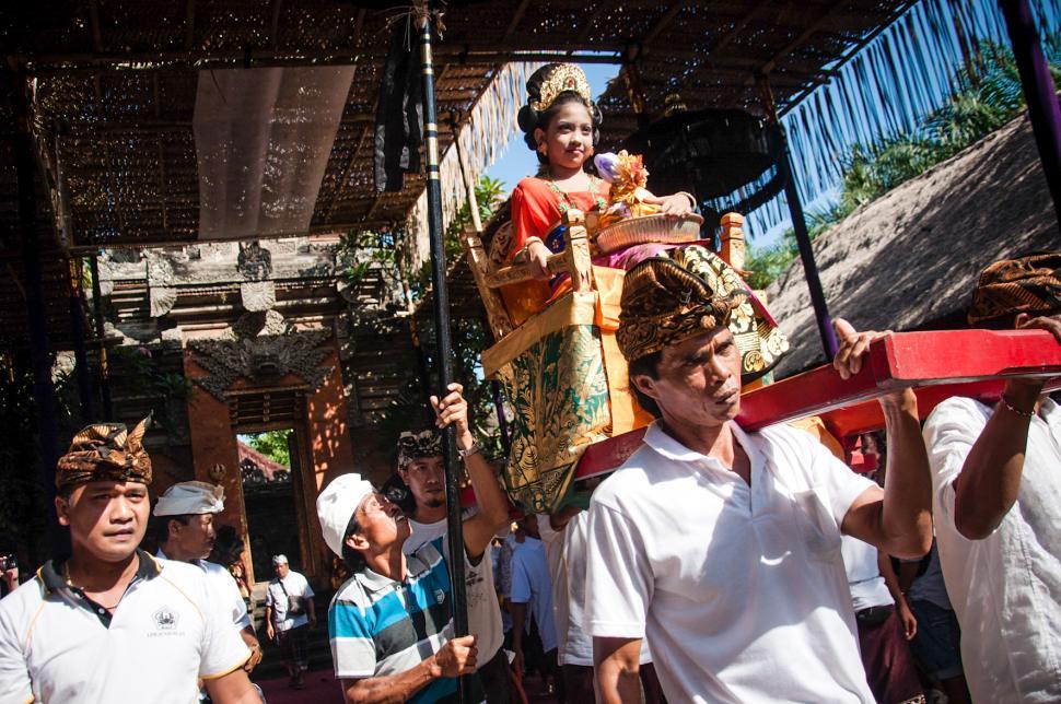 Free Image of women being carried in temple 