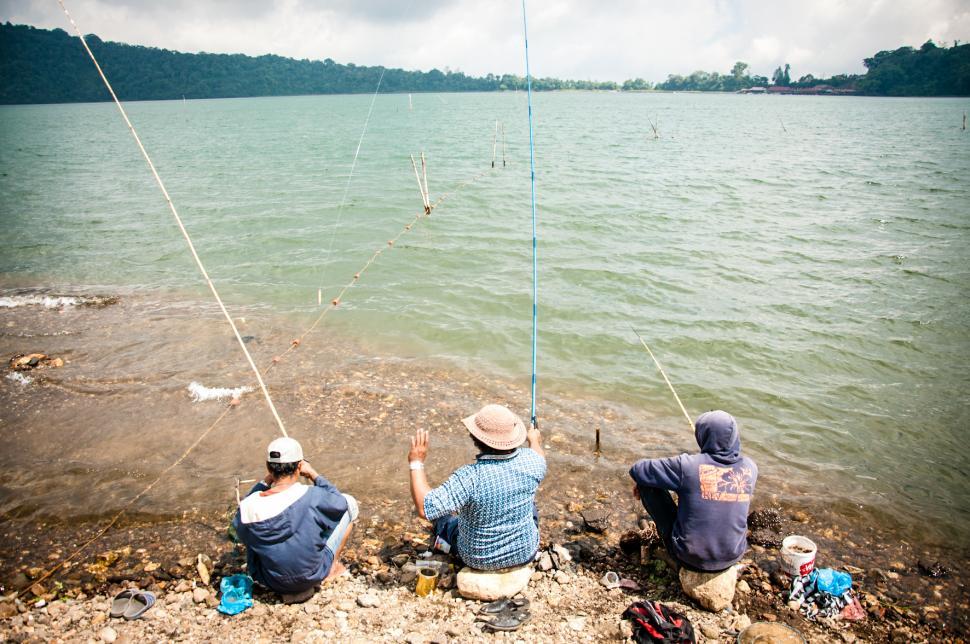 Free Image of Fishermen in Bali 