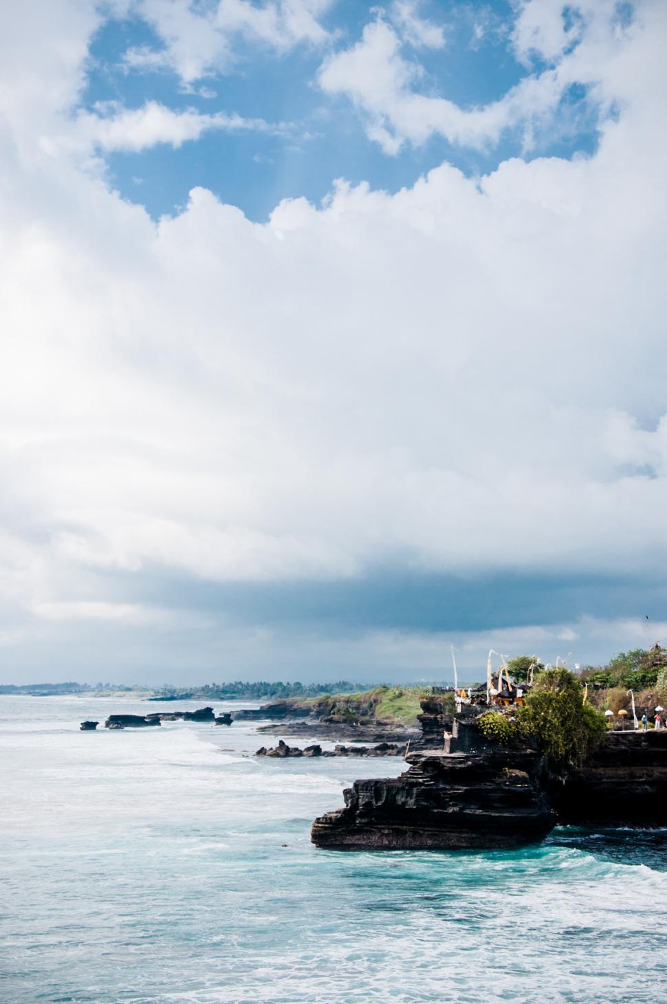 Free Image of Tanah Lot Temple on Sea in Bali Island 