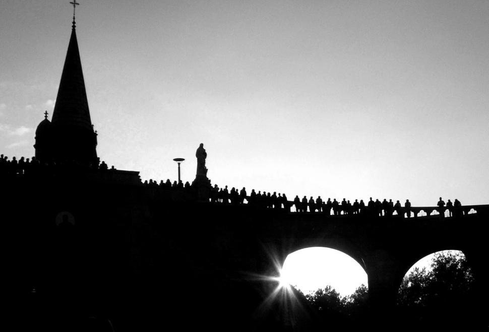 Free Image of Church at sunset 