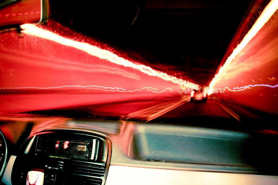 Free Image of Driving through a tunnel 