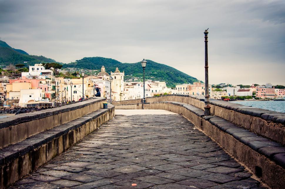 Free Image of Ischia porto town 
