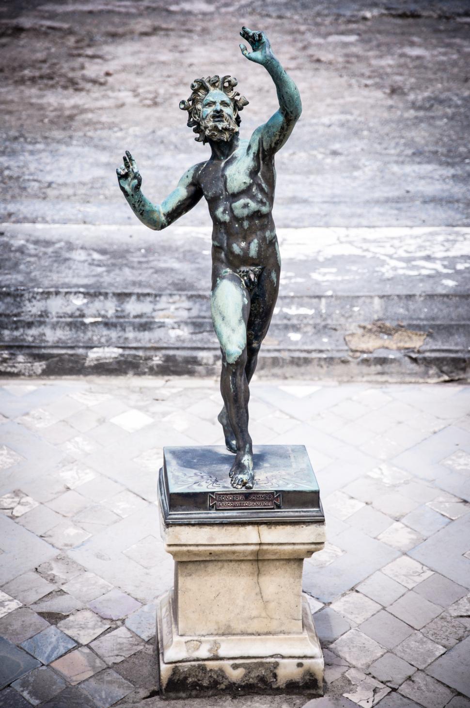Free Image of Dancing Faun statue, House of the Faun 