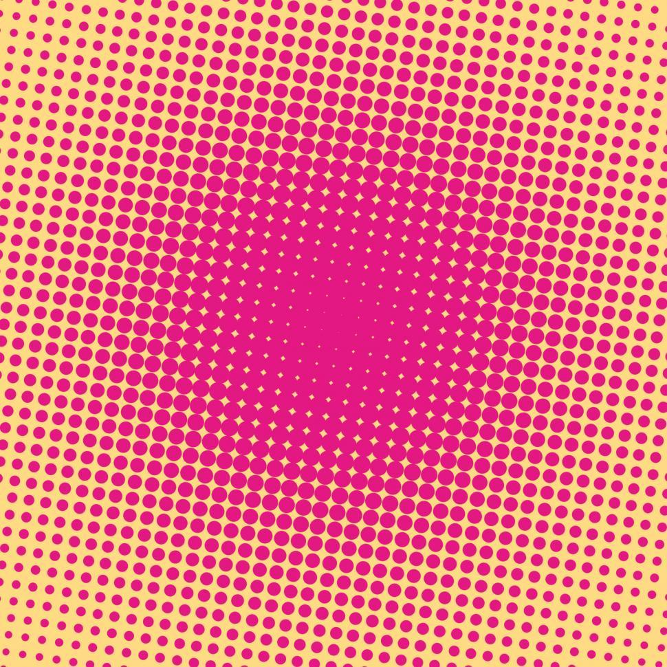 Free Image of Pink halftone dots background 