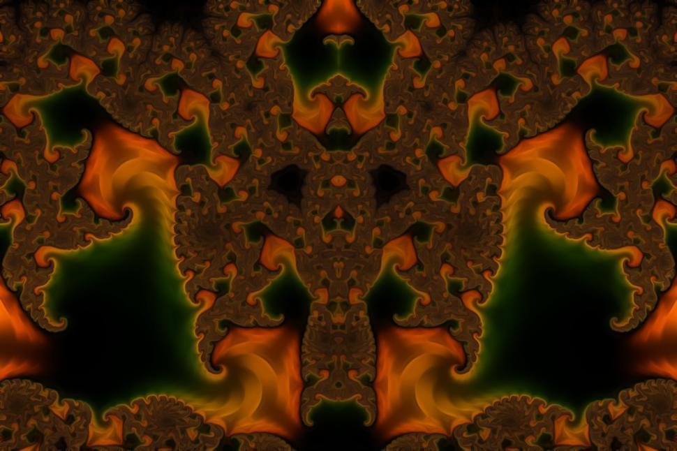 Free Image of Painted Fractal Flame 