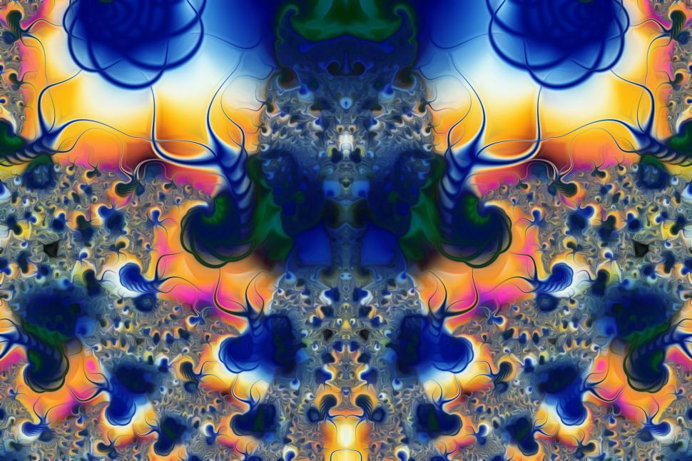 Free Image of Painted Fractal Flame 