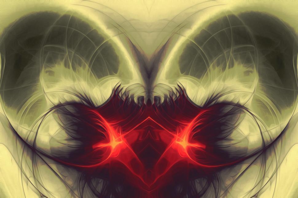Free Image of Painted Fractal Flame 