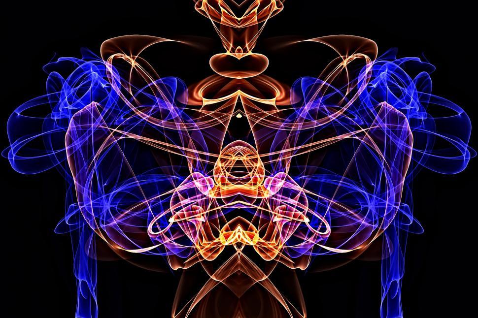 Free Image of Painted Fractal Flame 