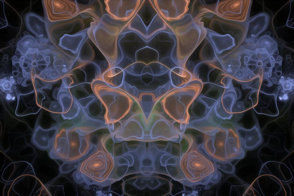 Free Image of Painted Fractal Flame 