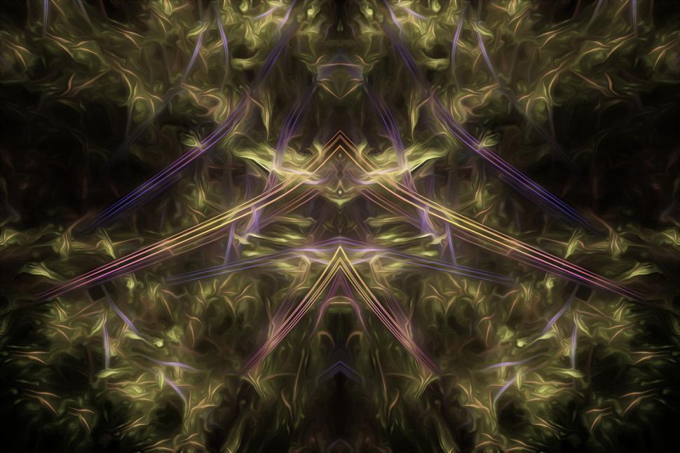 Free Image of Painted Fractal Flame 