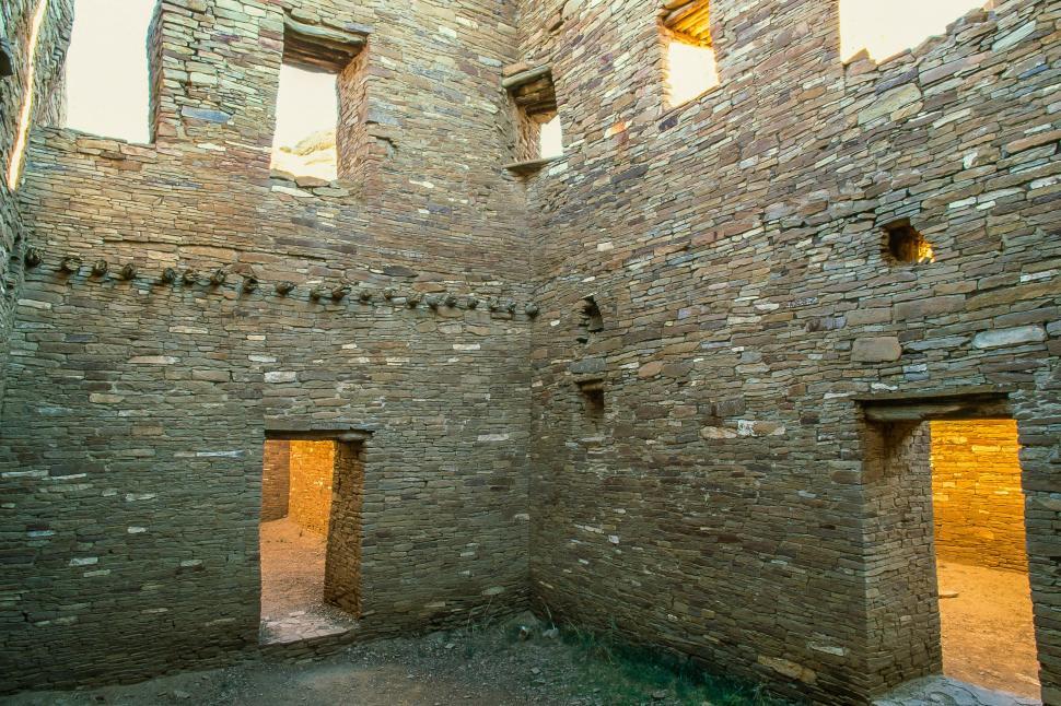Free Image of Pueblo Bonito at Chaco Culture National Historical Park, New Mex 