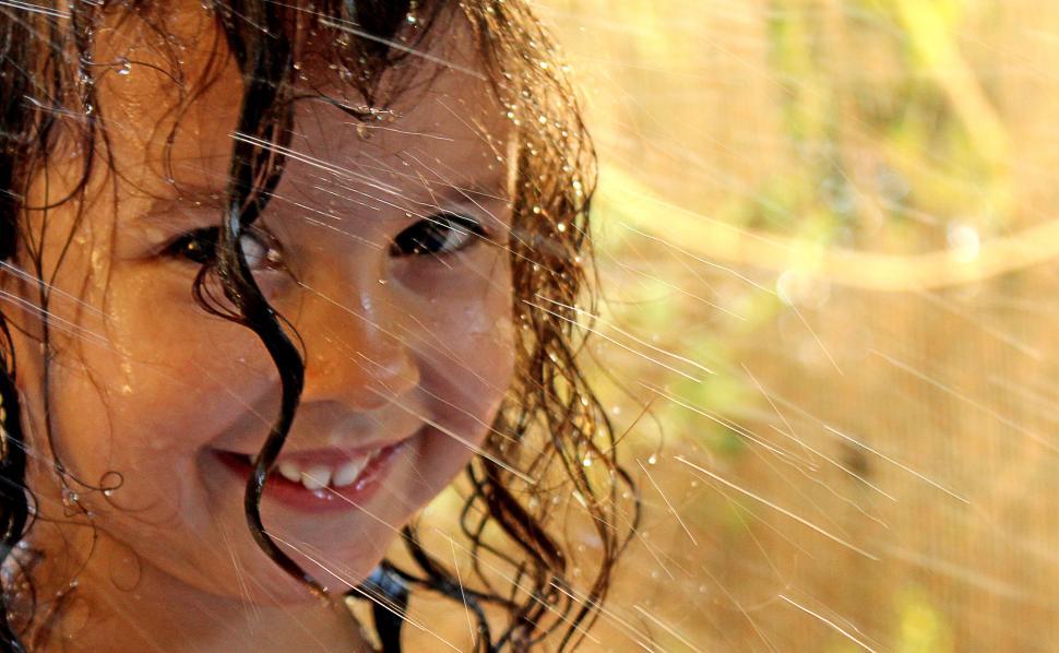 Free Image of Girl washing her hair 