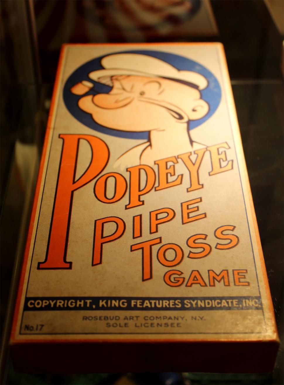 Free Image of Vintage Toys - Popeye Pipe Toss Game 