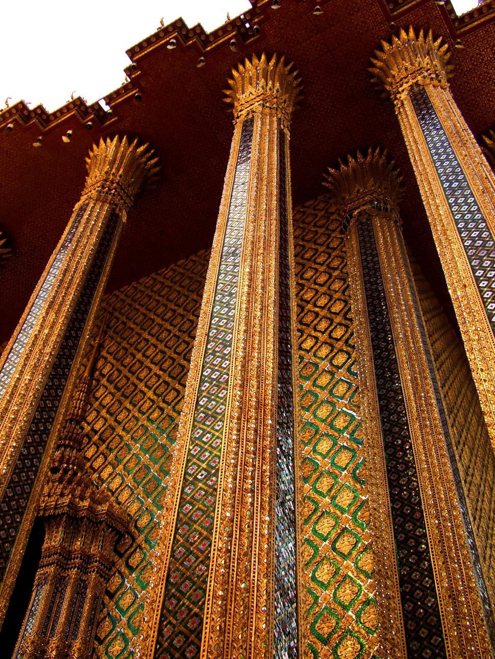 Free Image of Thailand - Columns of Phra Mondop in Bangkok 