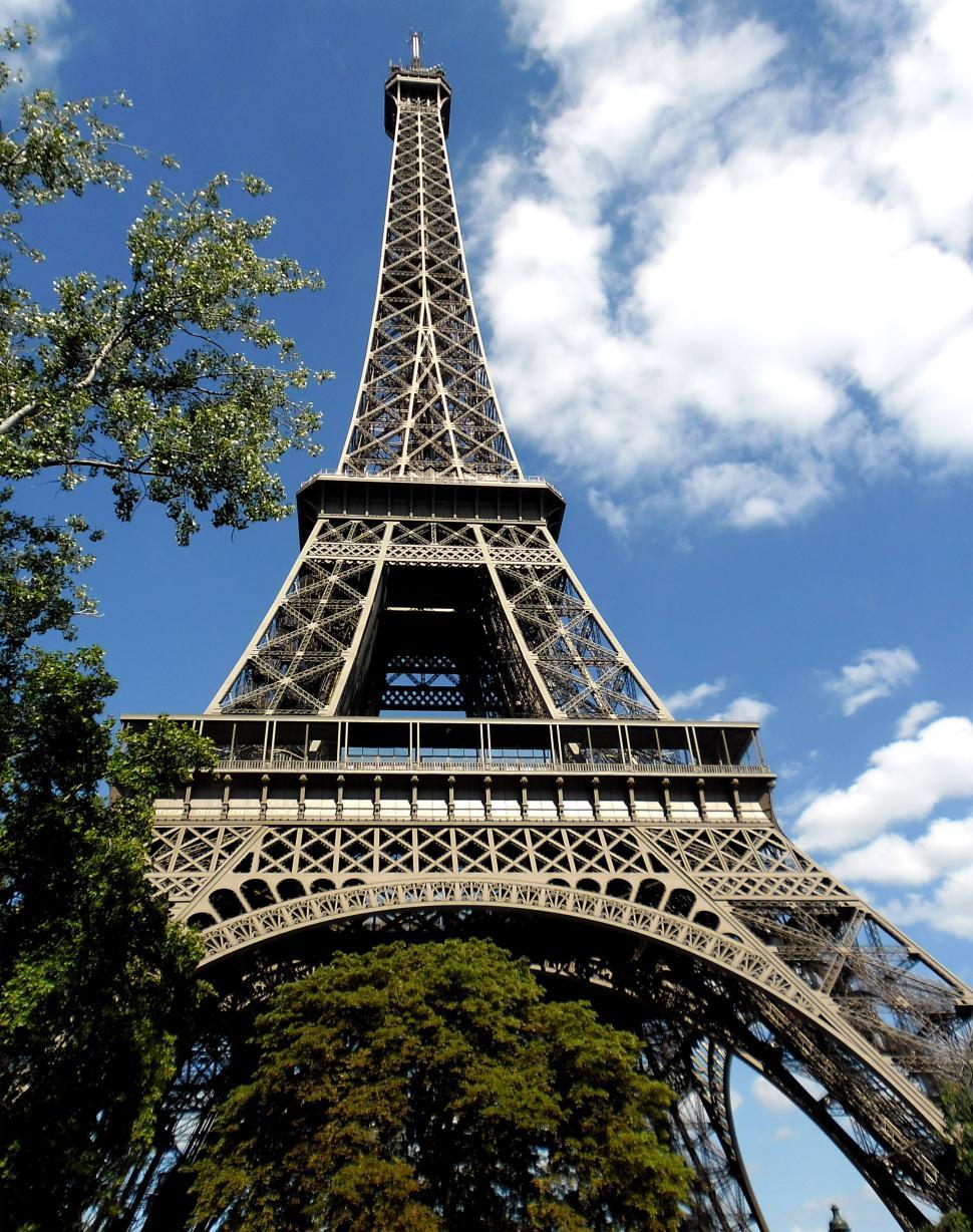 Free Image of View of the Eiffel Tower in Paris - France 