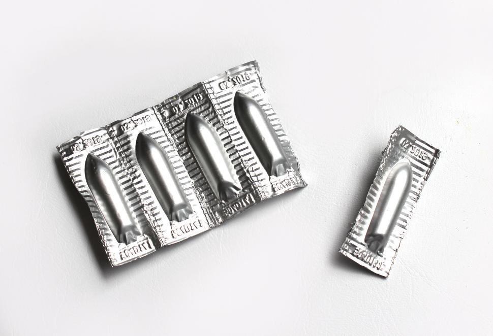 Free Image of Suppository package isolated on white background 