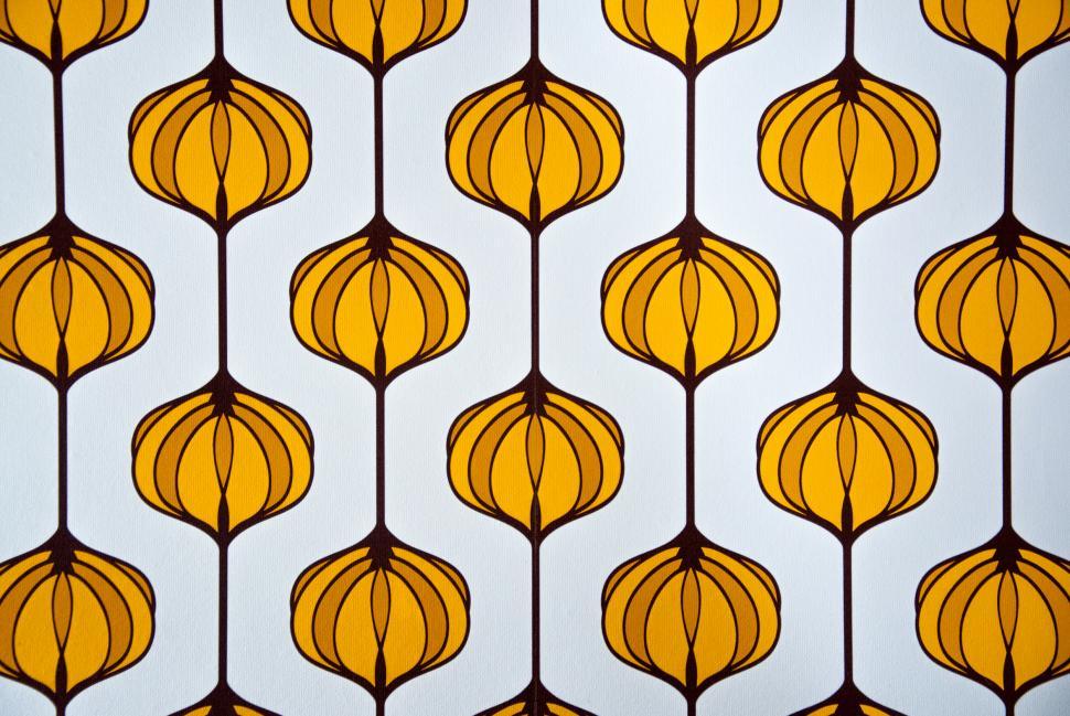 Free Image of yellow flower retro wallpaper 