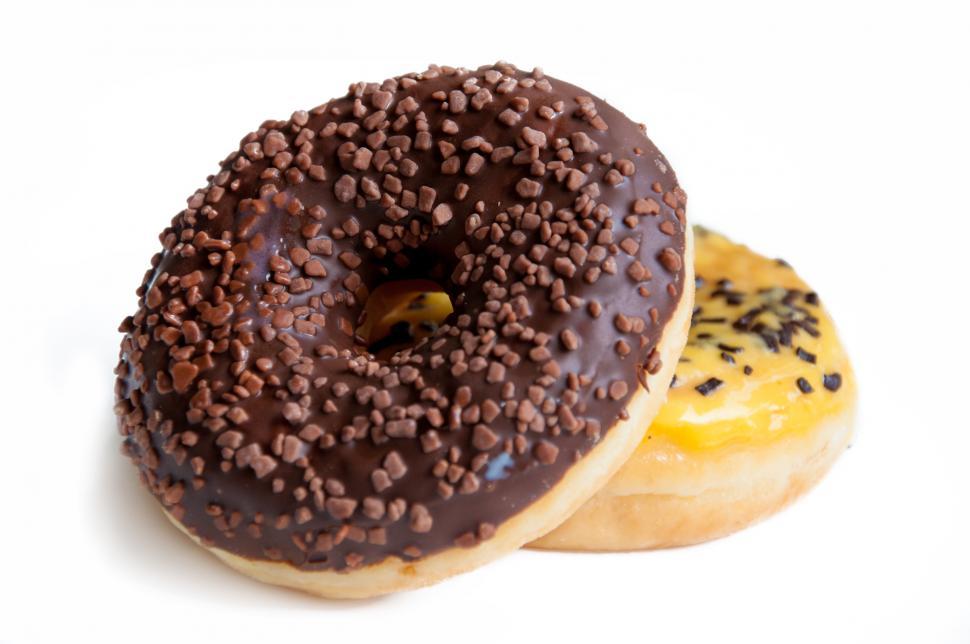 Free Image of delicious donuts isolated on white 