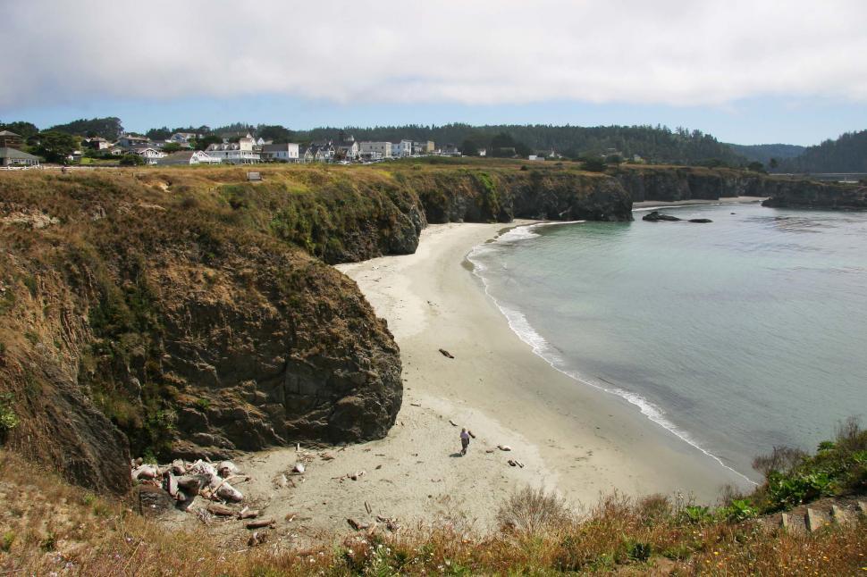 Free Image of Mendocino, California beach 