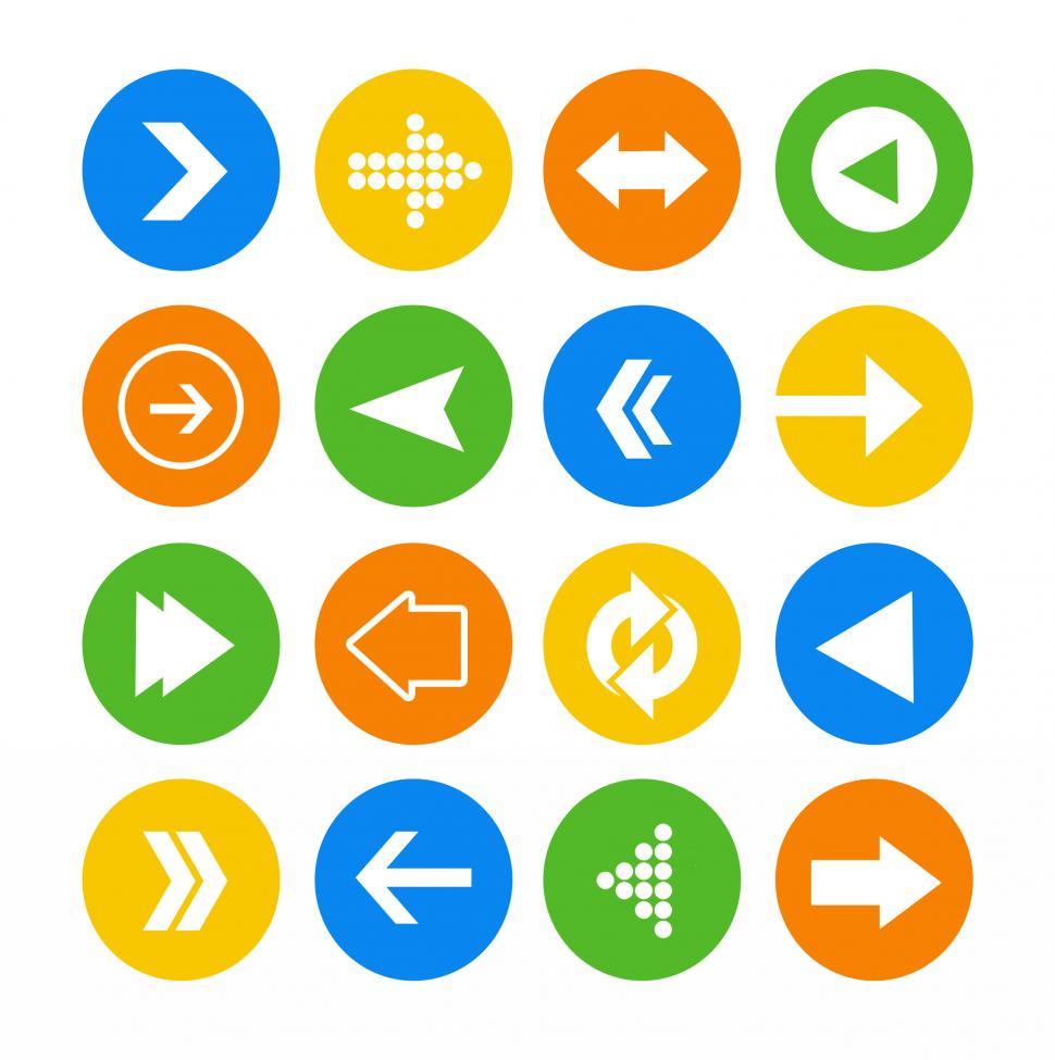 Free Image of Arrow icon vector set  