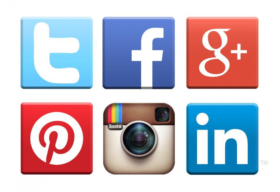 Free Image of Social media networking icons logos 